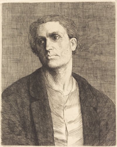 Studie eines Männerkopfes von Alphonse Legros