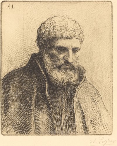 Studie eines alten Mannes Etude de vieillard von Alphonse Legros