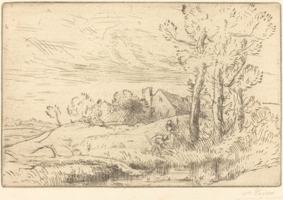 Das Haus des Brunnens von Alphonse Legros