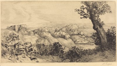 Oben auf dem Hügel von Alphonse Legros