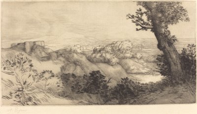 Oben auf dem Hügel von Alphonse Legros