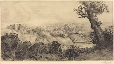 Oben auf dem Hügel von Alphonse Legros