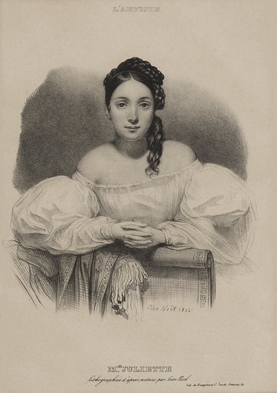 Porträt von Mademoiselle Juliette Drouet von Alphonse Leon Noel