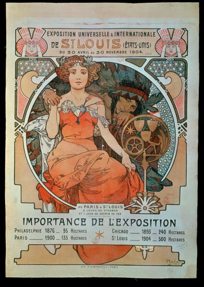 Plakat für die Universelle und Internationale Ausstellung von Alphonse Marie Mucha