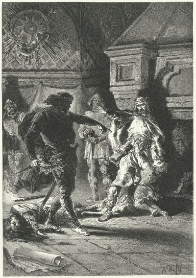 Chlodwig I. setzt seinen Willen als König der Franken durch von Alphonse Marie de (after) Neuville