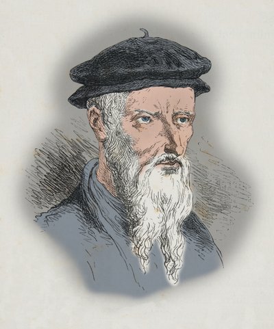 Porträt von Guillaume Farel von Alphonse Marie de Neuville