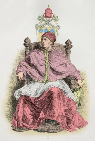 Porträt von Leo 10 von Alphonse Marie de Neuville