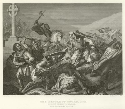 Die Schlacht von Tours, 732 n. Chr. von Alphonse Marie de Neuville