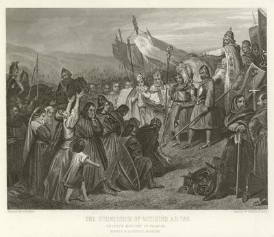 Die Unterwerfung von Witikind, 785 n. Chr. von Alphonse Marie de Neuville