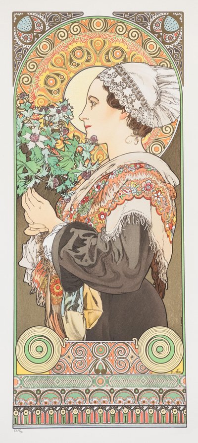 Chardon de Grève. Distel vom Sand, 1902 von Alphonse Mucha
