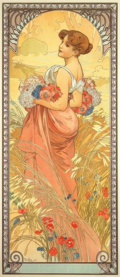 Der Sommer von Alphonse Mucha