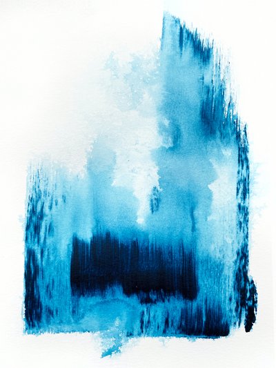 Tiefblaue Abstraktion von Alyson Storms