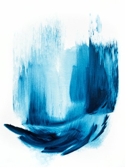 Flüssiges Blau Abstrakt von Alyson Storms