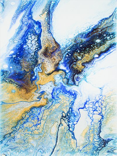 Goldener Blauer Fluss von Alyson Storms