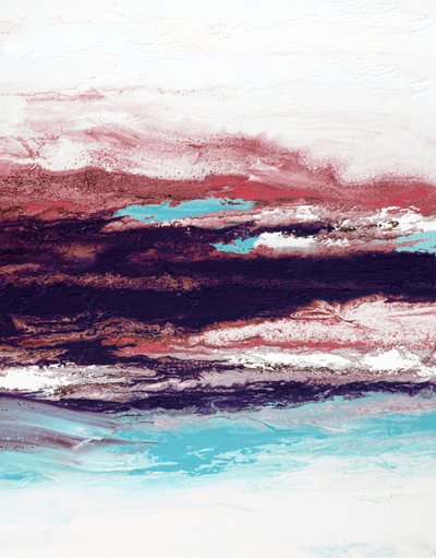 Lebhafte Abstrakte Landschaft von Alyson Storms