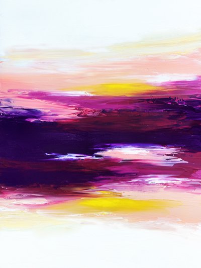 Lebendiger Sonnenuntergang Abstrakt von Alyson Storms