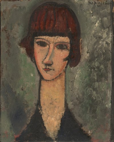 Porträt einer Frau, ca. 1917-1919 von Amedeo Modigliani