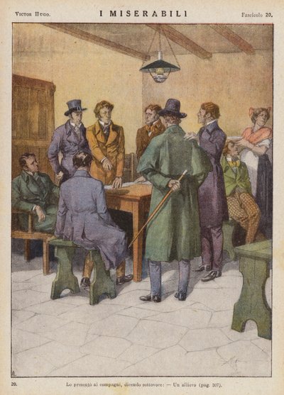 Illustration für Les Miserables von Victor Hugo von Ambrogio Lombardi