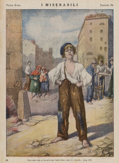 Illustration für Les Miserables von Victor Hugo von Ambrogio Lombardi