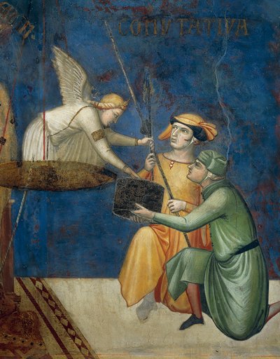 Allegorie der guten Regierung, kommutative Gerechtigkeit oder kommutative Bestrafung (Detail) von Ambrogio Lorenzetti