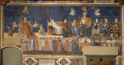 Allegorie der guten Regierung, Zyklus von Fresken, 1338-1339 von Ambrogio Lorenzetti
