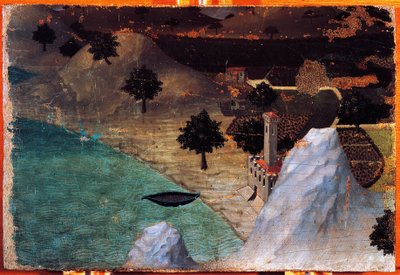 Schloss am See von Ambrogio Lorenzetti