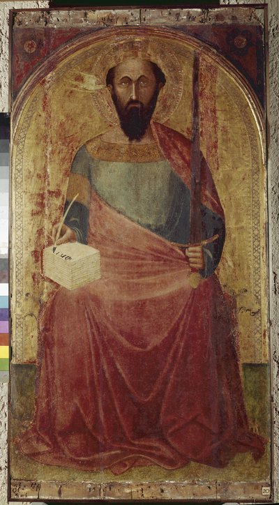 Heiliger Paulus. Gemälde von Ambrogio Lorenzetti (1290-1348) von Ambrogio Lorenzetti