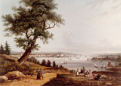 Ansicht der Stadt New York im Jahr 1840 von Ambroise Louis Garneray