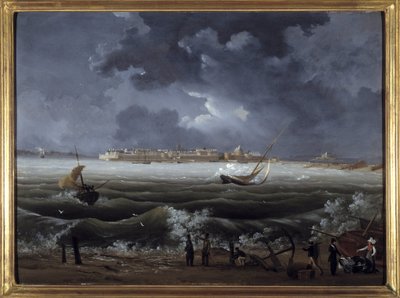 Saint Malo von Louis Garneray, ca. 1820 von Ambroise Louis Garneray