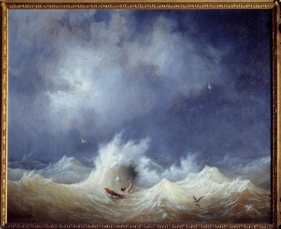 Das Schiffswrack. Gemälde von Ambroise Louis Garneray (1783-1857) von Ambroise Louis Garneray