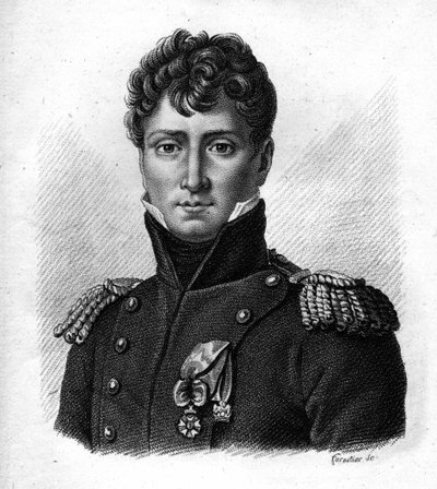 Auguste de Colbert (1777-1809), französischer General in „Porträts der französischen Generäle“. Graviert von Ambroise Tardieu 1818. Stella Sammlung von Ambroise Tardieu