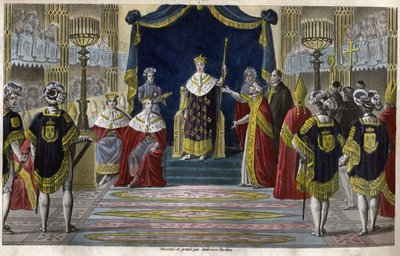 Charles X (1757-1836) wurde am 6. Mai in Reims zum König gekrönt von Ambroise Tardieu