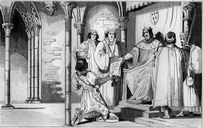 Im Jahr 1327 erhebt Karl IV. der Schöne (1294-1328) die Herrschaft von Bourbon zugunsten des Enkels von Robert de Clermont und des Enkels von Ludwig IX., Louis I. von Ambroise Tardieu