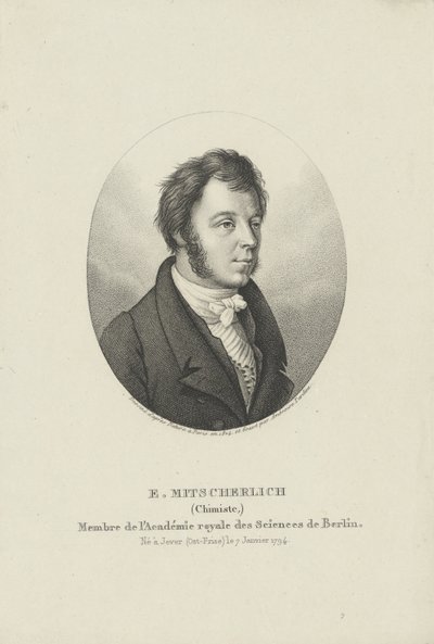 Porträt von Eilhard Mitscherlich, ca. 1830-1840 von Ambroise Tardieu