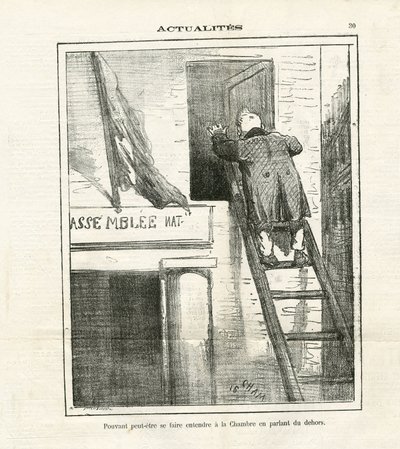 Illustration von Cham in Le Charivari von Amédée de Noé