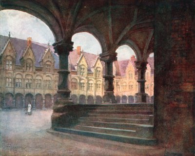 Der Bischofspalast – Äußerer Hof, Lüttich von Amedee (after) Forestier