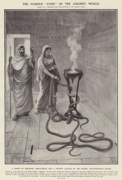 Die berühmte „Heilung“ der Antike (Lithographie) von Amedee (after) Forestier
