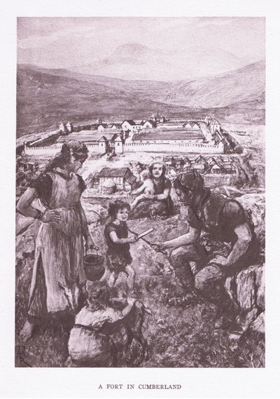 Ein Fort in Cumberland, Illustration aus Der römische Soldat, 1928 von Amedee Forestier