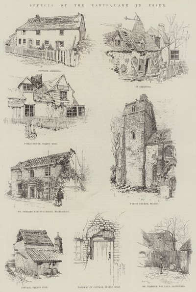 Auswirkungen des Erdbebens in Essex von Amedee Forestier