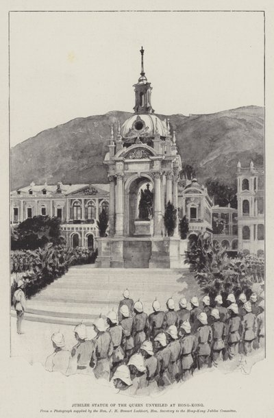 Jubiläumsstatue der Königin in Hongkong enthüllt von Amedee Forestier