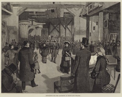 Probe für die Pantomime im Drury-Lane-Theater von Amedee Forestier