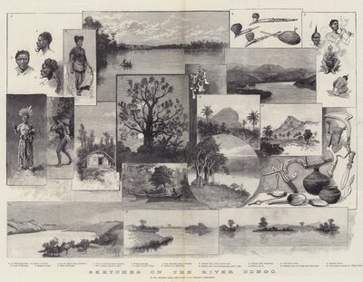 Skizzen am Fluss Kongo von Amedee Forestier