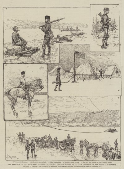 Die Rebellion im Nordwestterritorium von Kanada, Kanadische Miliz bei Clark