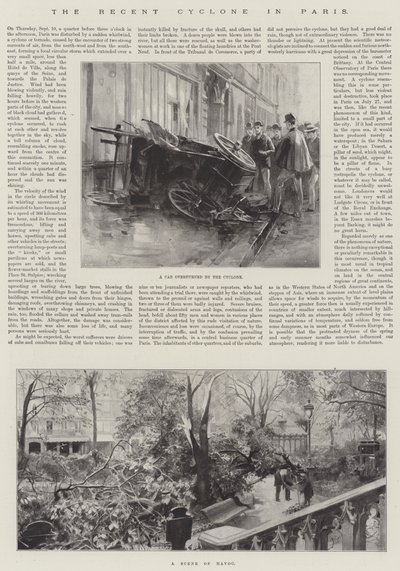 Der jüngste Zyklon in Paris von Amedee Forestier
