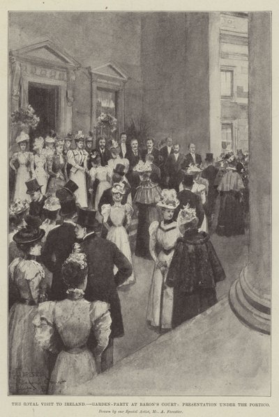 Der königliche Besuch in Irland, Gartenparty in Baron