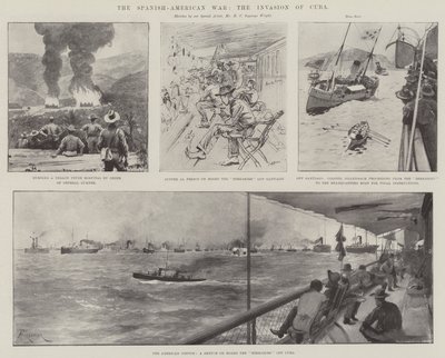 Der Spanisch-Amerikanische Krieg, die Invasion Kubas von Amedee Forestier
