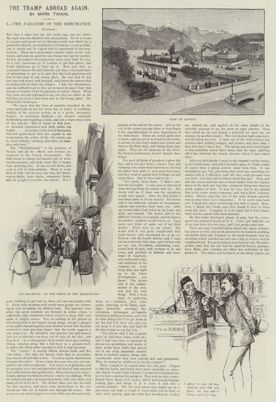 Der Landstreicher wieder im Ausland, von Mark Twain von Amedee Forestier