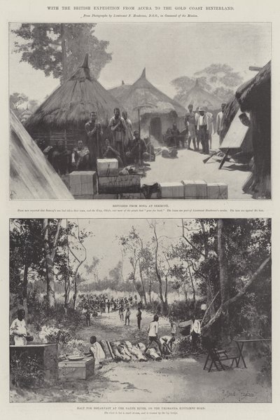 Mit der britischen Expedition von Accra ins Hinterland der Goldküste von Amedee Forestier