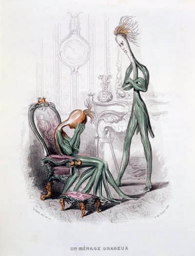 Ein stürmischer Haushalt, Illustration aus 