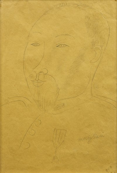 Guillaume Apollinaire als Soldat von Amedeo Modigliani
